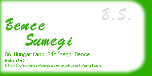 bence sumegi business card